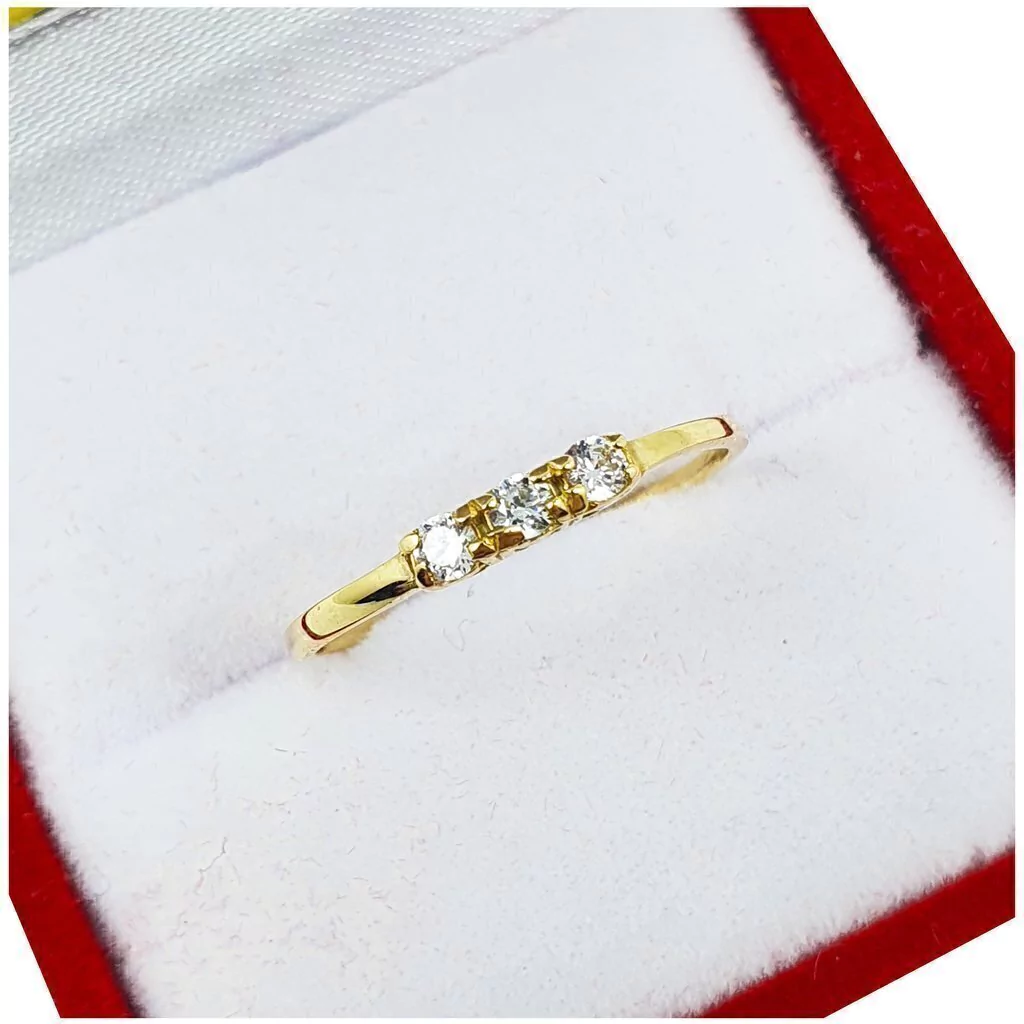 Anillo De Oro 18k Cintillo Compromiso Casamiento Dama 1gr Venta