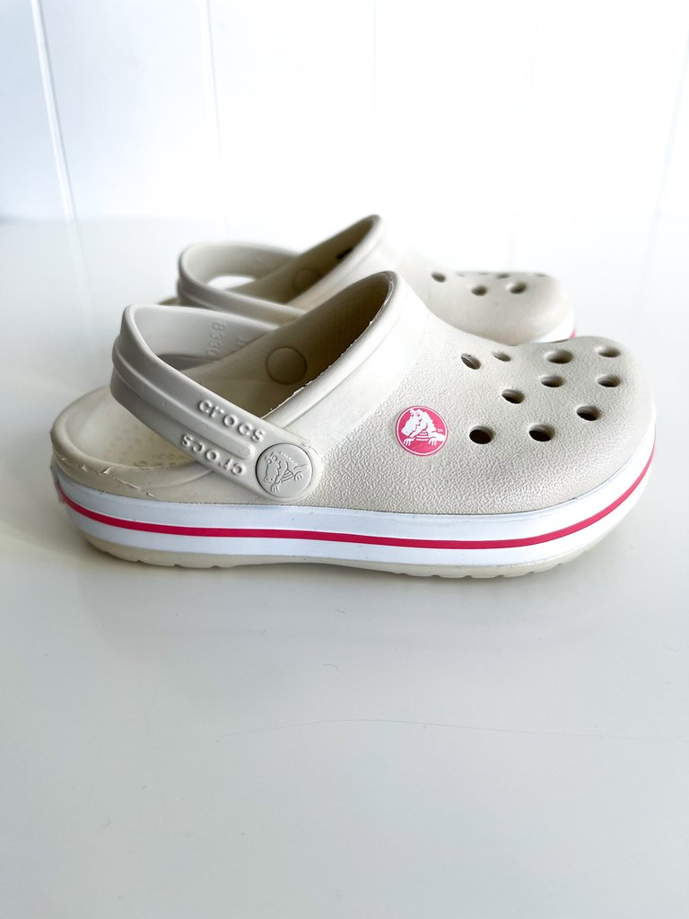 Crocs Band Color Beige Con Rosa Talle 7, Venta de Crocs Band Color Beige  Con Rosa Talle 7 | Nubishops