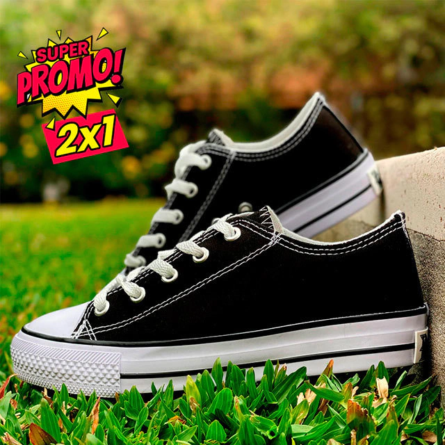 Zapatillas bajitas negras hotsell