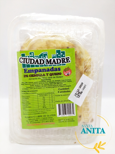 Ciudad Madre - Empanadas de cebolla y queso - 4u